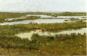 Albert Bierstadt A River Estuary, painting